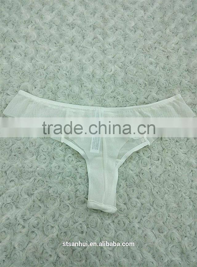 Women unique lace panty sexy transparent thongs underwear