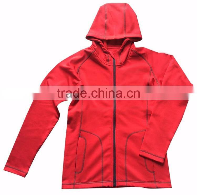 Wholesale ladies powerstretch jacket sweatshirt women with hood