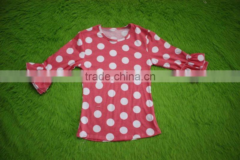 bokun factory custom made women clothing polka dots pattern blouse mom and me summer shirts