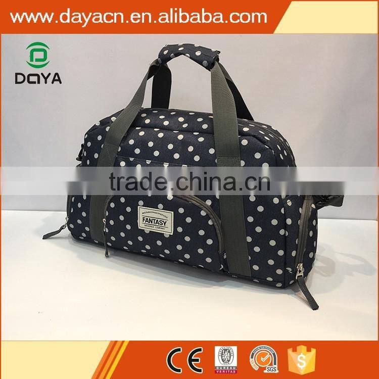 2017 hot sales wholesales custom polyester travel duffel bag luggage bag