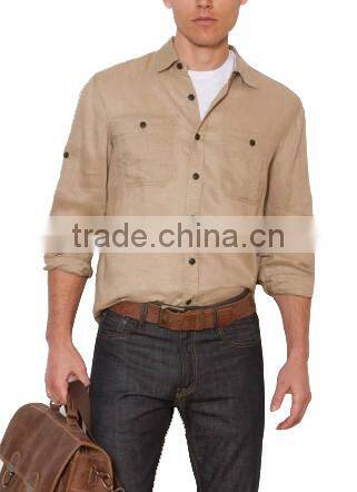 men's 100% linen shirt