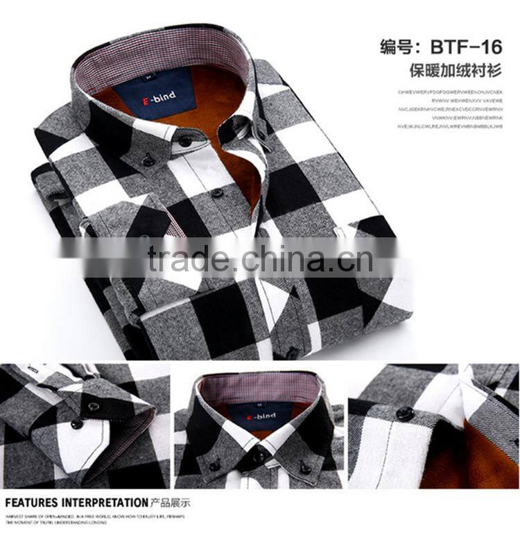 2015 Custom Plaid Flannel Casual Shirt For Men