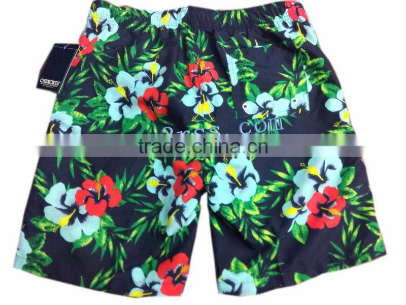 100%polyester microfiber twill board shorts