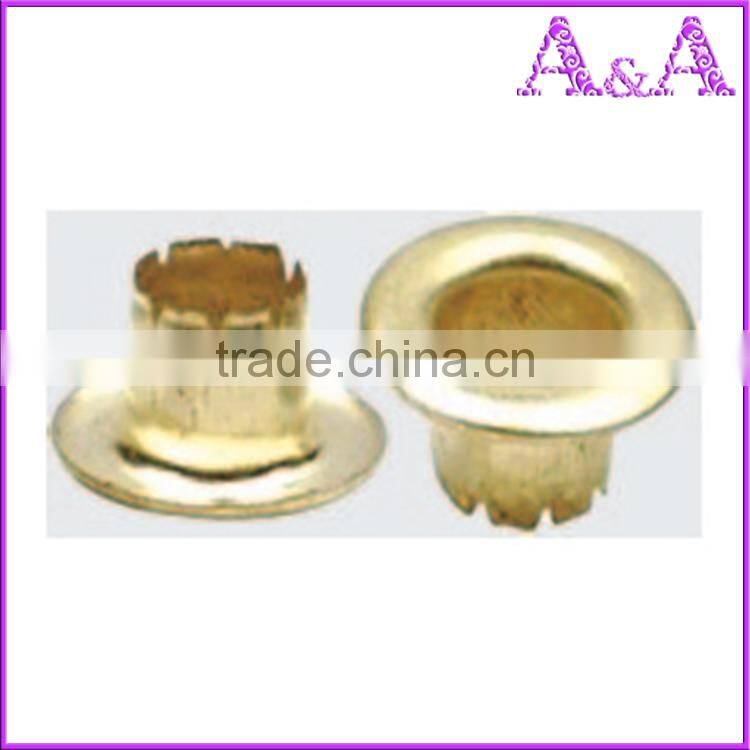 High quality metal brass eyelets and grommets for shoes handbag