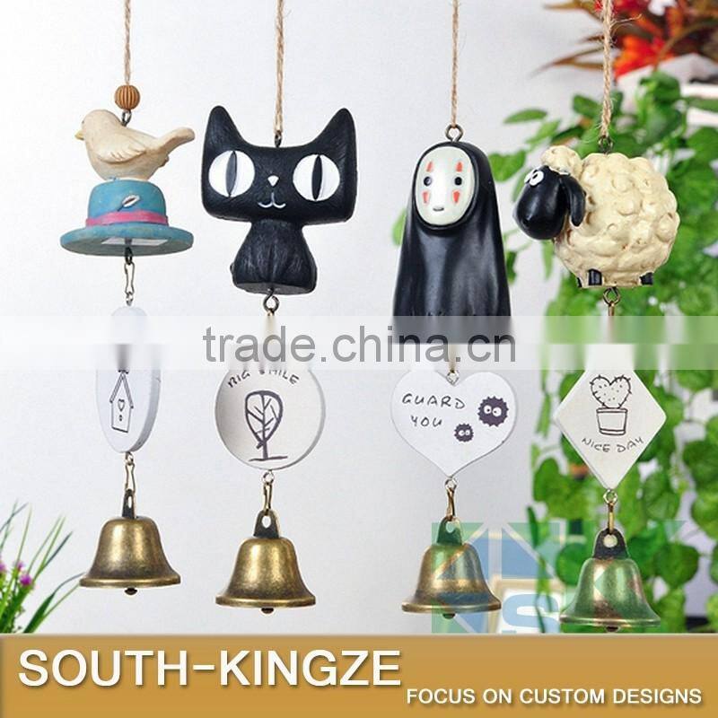 Sheep, Cat, Japanese Anime Character Resin Cute Cartoon Bell Wind Chime