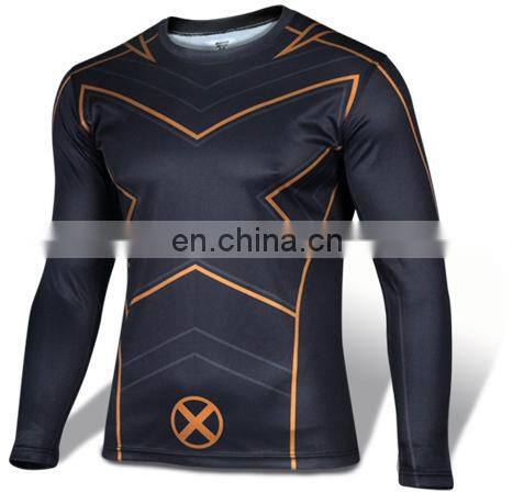 hot sale super hero spider man t shirt ;long sleeve compression shirt