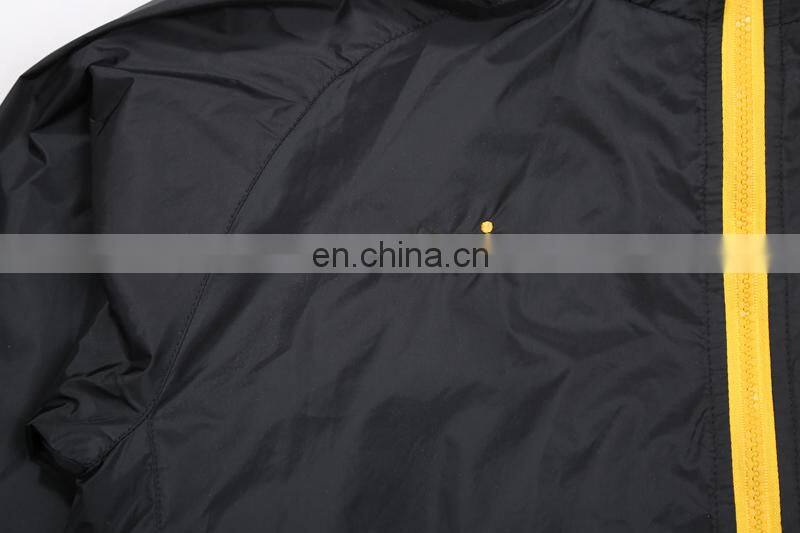 OEM Logo soccer training plus size nylon coaches jackets