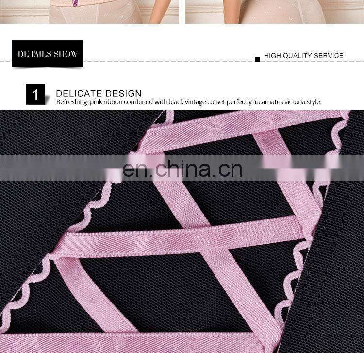 Double Powernet Material Black Women Waist Shaping long sleeve body shaper