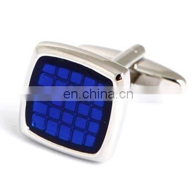 Simple Check Cuff link Red Square Men Shirt Cufflinks