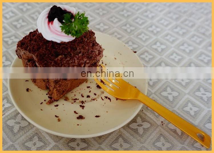 Disposable plastic spoon and fork