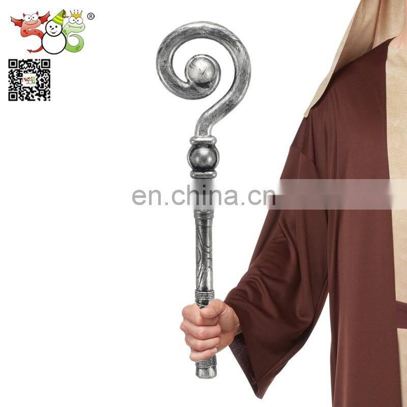 Wholesales party decoration for Halloween crozier staff,bishop staff