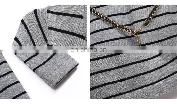 Fashion Women Knitted Dress Winter Long Sleeves Sweater Dress