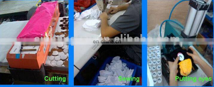 customize cute bear baby rattle hanging plush toys