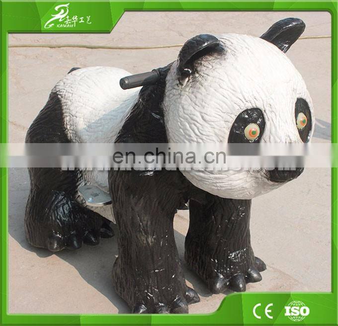 KAWAH Shopping Mall Coin Operated Walking Animal Ride On Panda