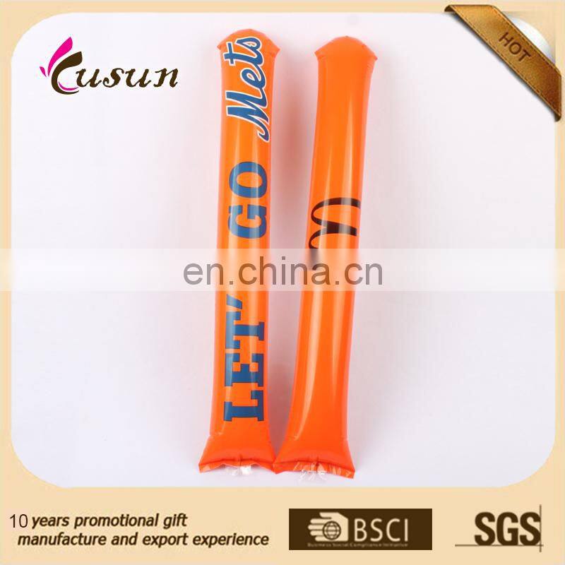 eco printed PE cheering stick inflatable hand wholesales manufacturer