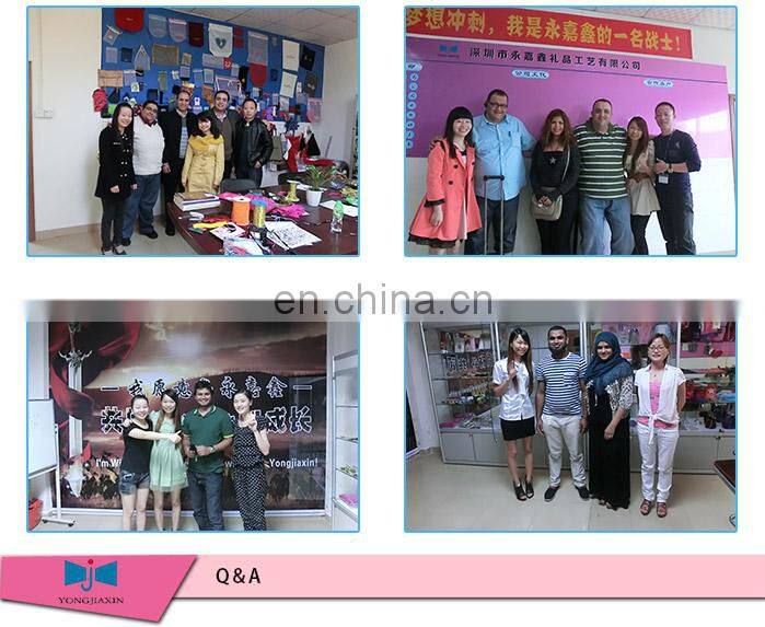 custom Packing satin ribbon/ cotton ribbon with metal ends