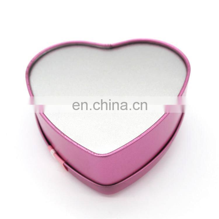 Heart shape gift metal tin candy container