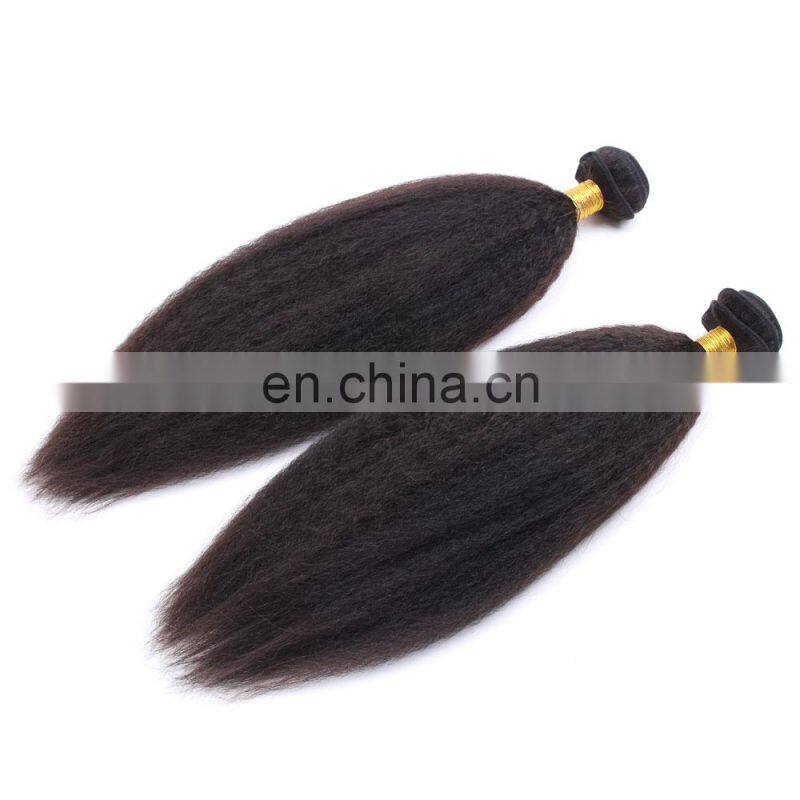 kinky straight wholesale virgin human hair extensions indian
