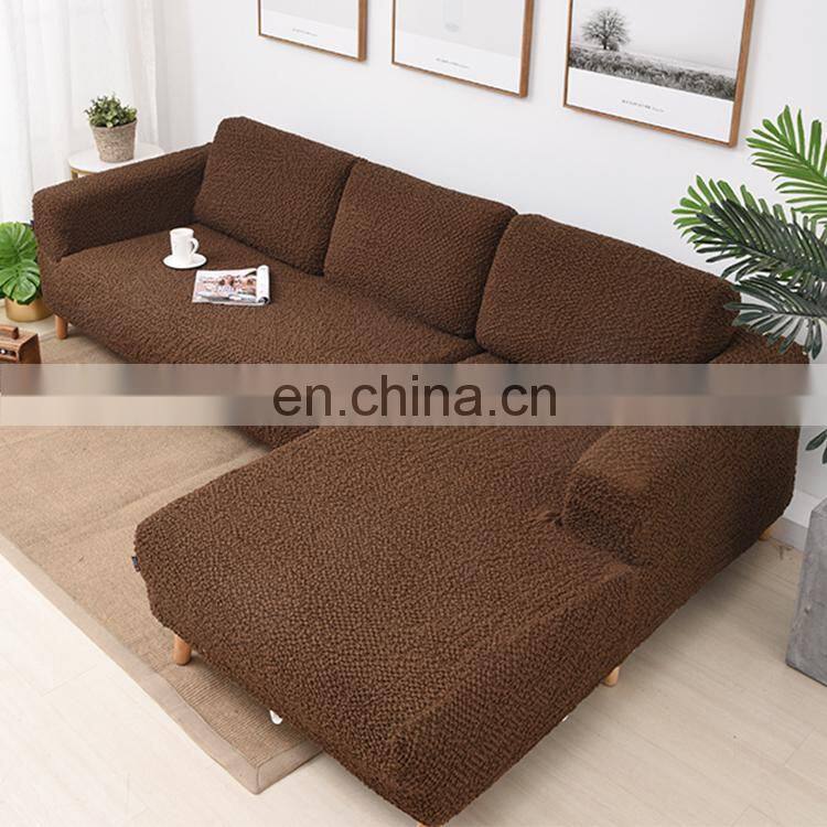 Latest design full Protective 5 seater 7 seater l shape sofa cover sectional slipcover strech sofa set cover