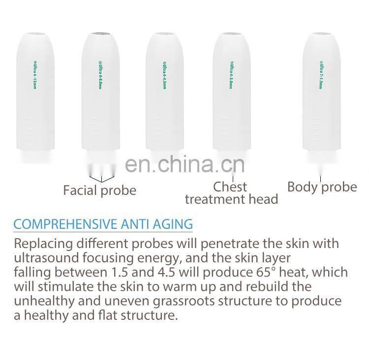 Portable radar line hifu focused ultrasound Wrinkle Remover