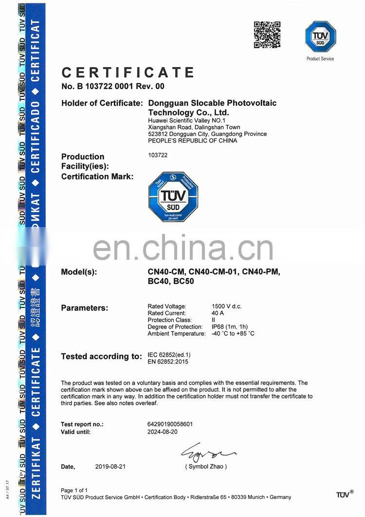 solar pv connector ip67 waterproof 2 pin terminal