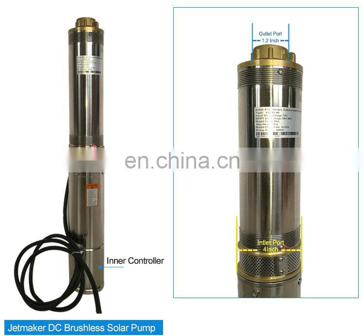Best Selling High Pressure Dc Solar Pump 48Volt Submersible Water Pump For Irrigation