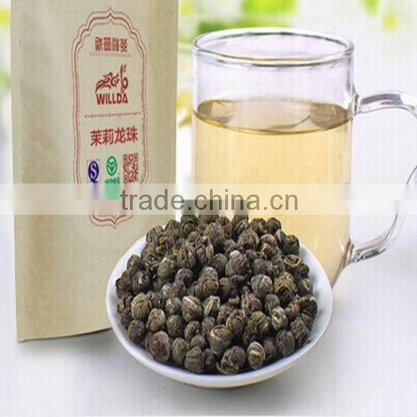 China popular selling jasmine pearls tea/dragon pearls tea,Good tasty and natural jasmine pearls tea