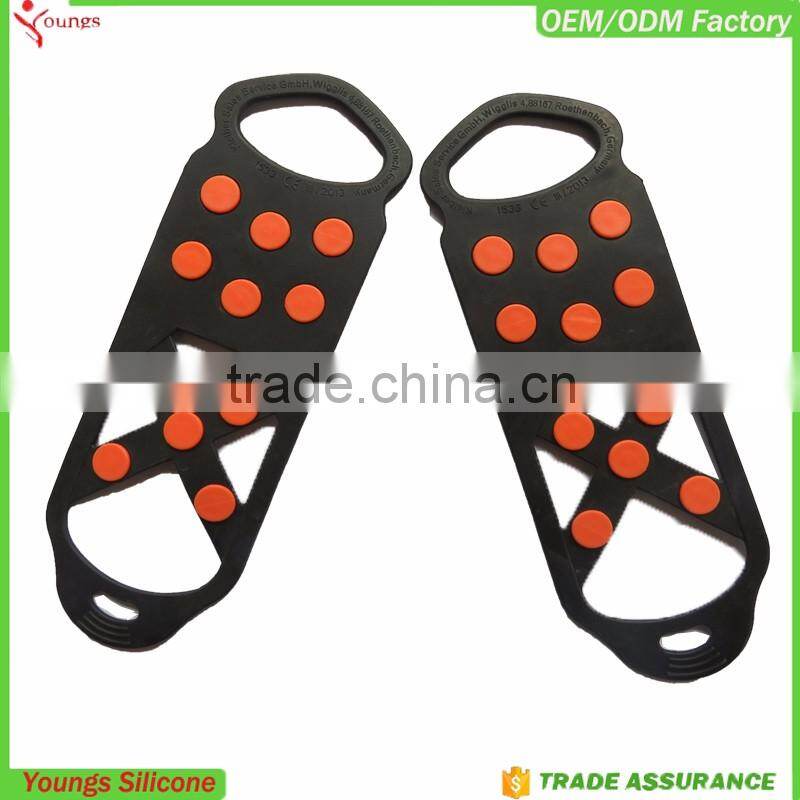 2016 winter spikes shoe snow protectors silicone anti-slip ice cleats ice shoes spike