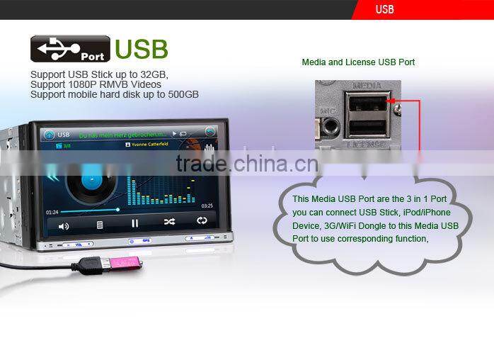 Erisin ES7051M 7" Win8 UI Auto Radio 2 Din Car Audio with GPS