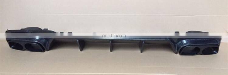 E CLASS W212 E63 B style carbon fiber rear diffuser with exhaust tips