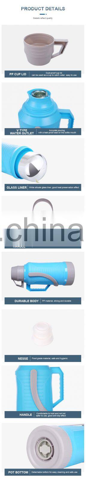 GiNT 1L 1000ML Mini Capacity Plastic Vacuum Flasks Thermos Portable Thermal Bottles with Handle