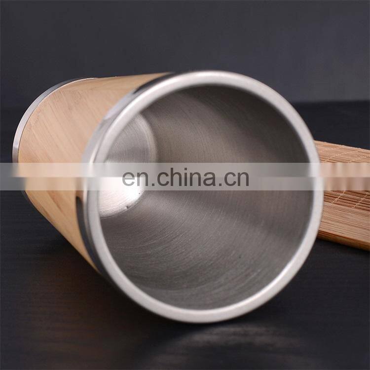 Hot Sale Insulated Bamboo Stainless Steel Wine Tumbler Cup