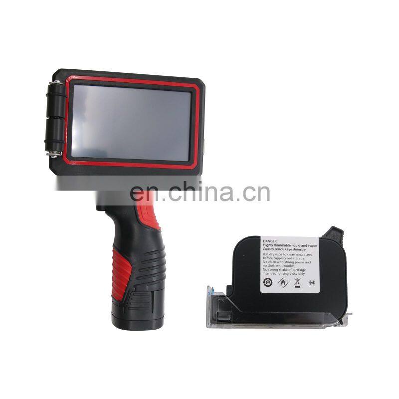 5" 600DPI LED Screen Handheld Inkjet Printer Smart Date Coder Ink Coding machine
