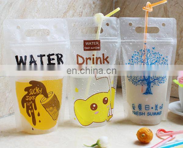 flexible liquid plastic juice drink bag