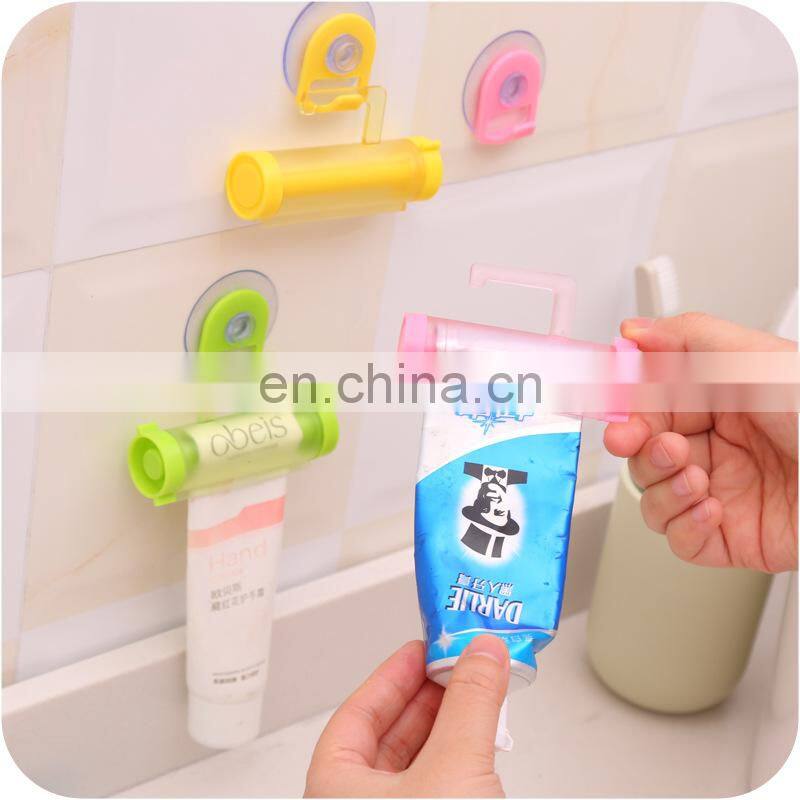 Manual Dispenser Rolling Squeezer Toothpaste Dispenser Tube Sucker Holder Bathroom Accessories