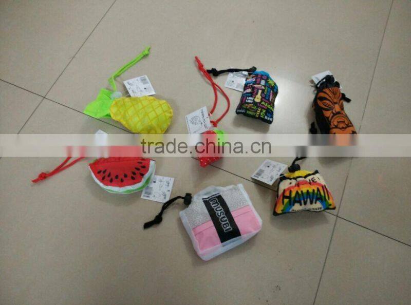 Fruit shape folding polyester bag