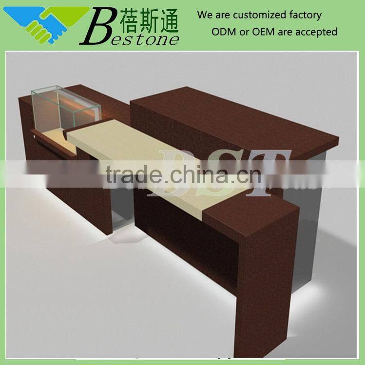 Fashion wood cabinet designs for watch shop furniture