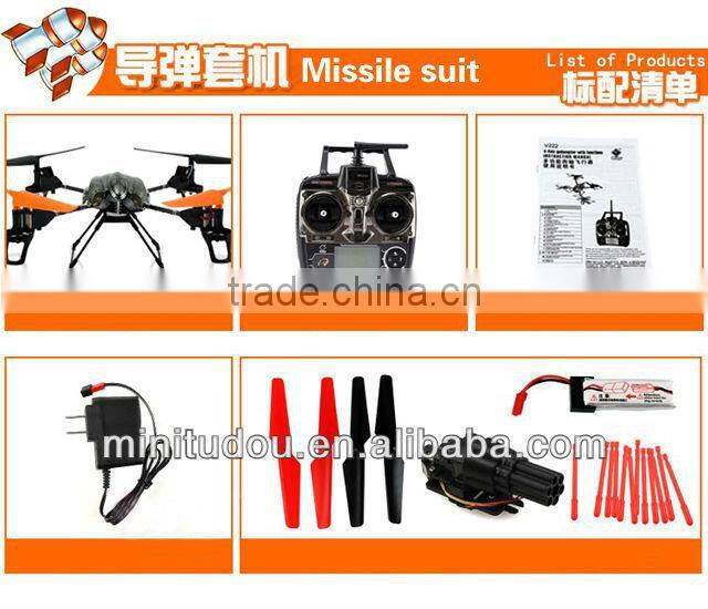 WL toys V222 2.4G 4ch 4axis with light camera bubble fountain bullet rescue