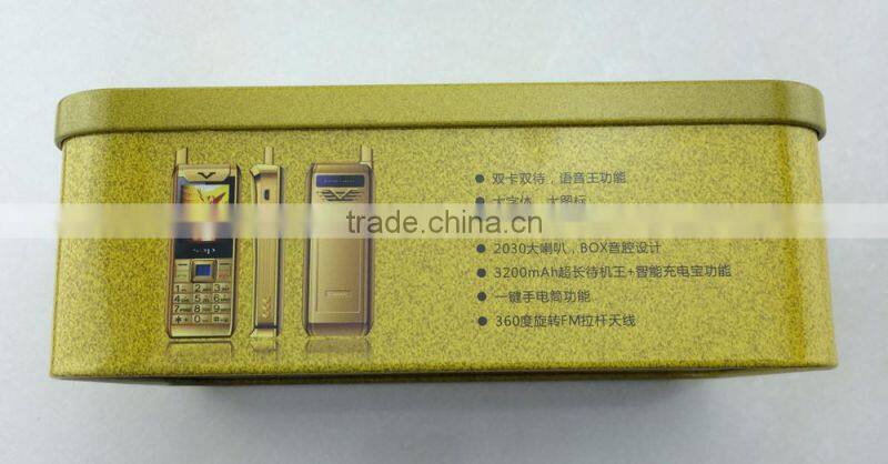 Luxury mobile phone tin cans