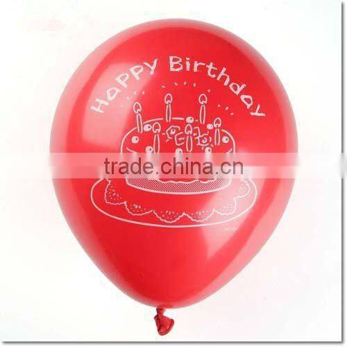 Latex balloon with printed