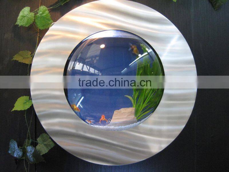 Round Glass Aquarium Wall Mounted Aquarium Fish Tank