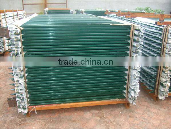 3 rails 5ft high commercial black powder coated pool fence supplier