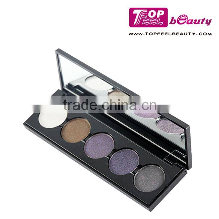5 multi Colors oem professional eyeshadow palette