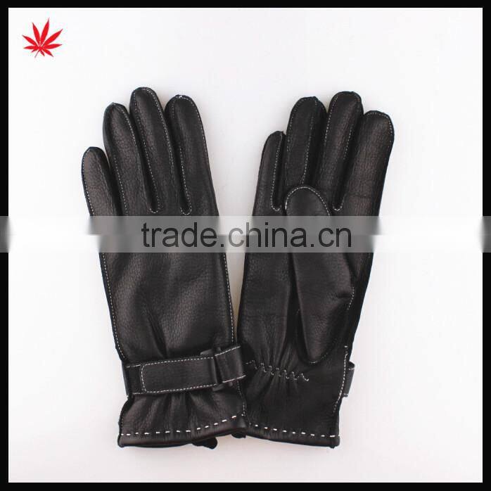 Women's New Style sheepskin Leather Cold Weather Gloves with Belt