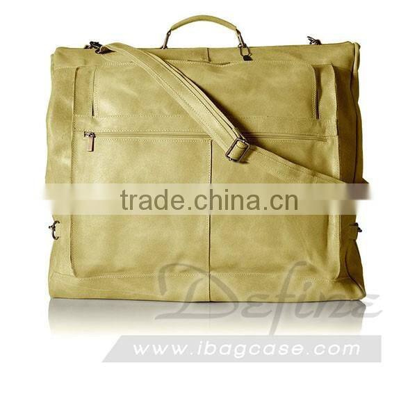 Suit Garment Bag foldable Suit Packaging Bags For Dress with pockets