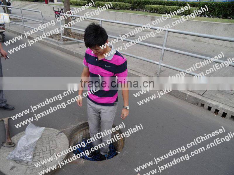 Inspection well safeguard net