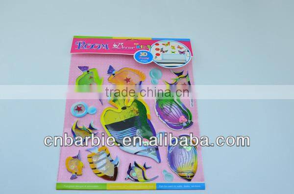 factory price Non-toxic harmless bedroom embellishment art stickers