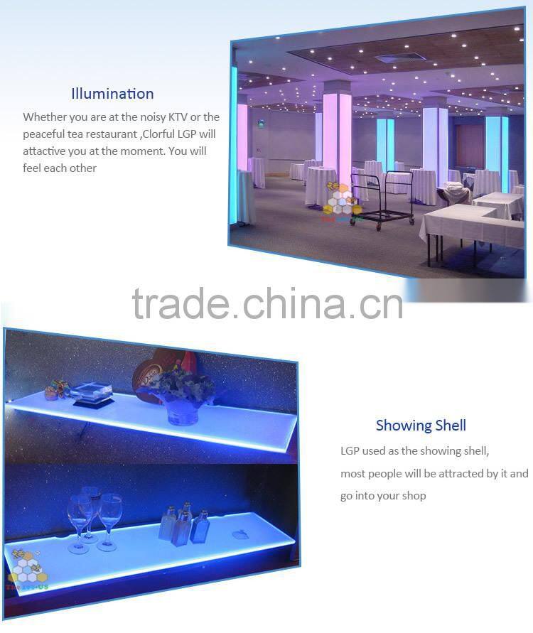 High Purity Optical Laser Engraving Slim Led Acrylic Light Guide Plate