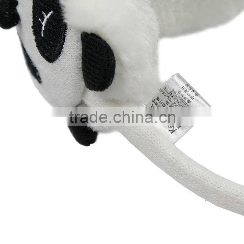 2014 new fresh fashion panda head design cute kids winter earmuff
