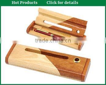 rose wood luxury woooden pen box for two pcs